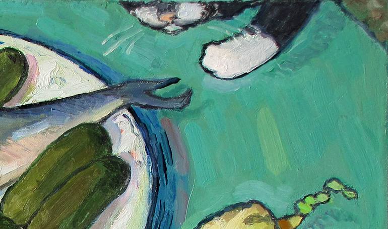 Original Expressionism Still Life Painting by Ivan Kolisnyk