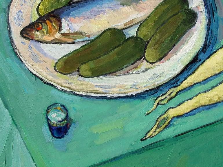 Original Expressionism Still Life Painting by Ivan Kolisnyk