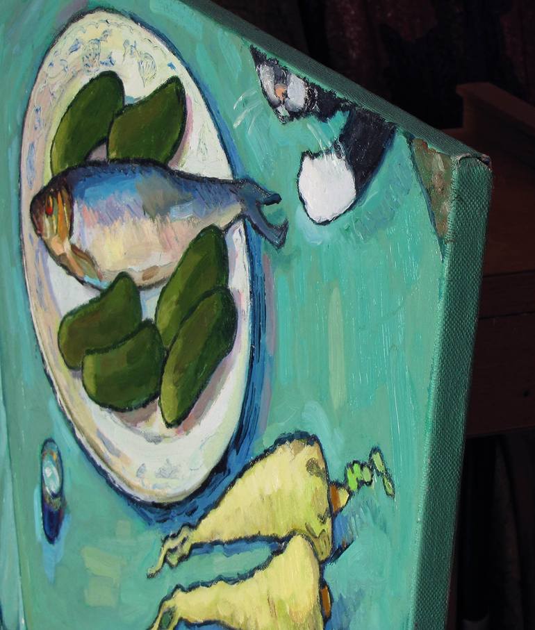 Original Expressionism Still Life Painting by Ivan Kolisnyk