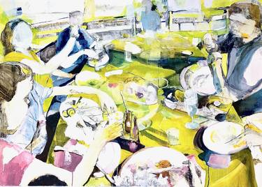 Original Food & Drink Painting by Mona Hoel