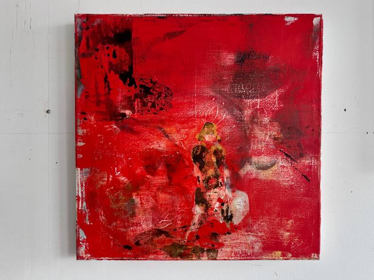Original Abstract People Painting by Mona Hoel