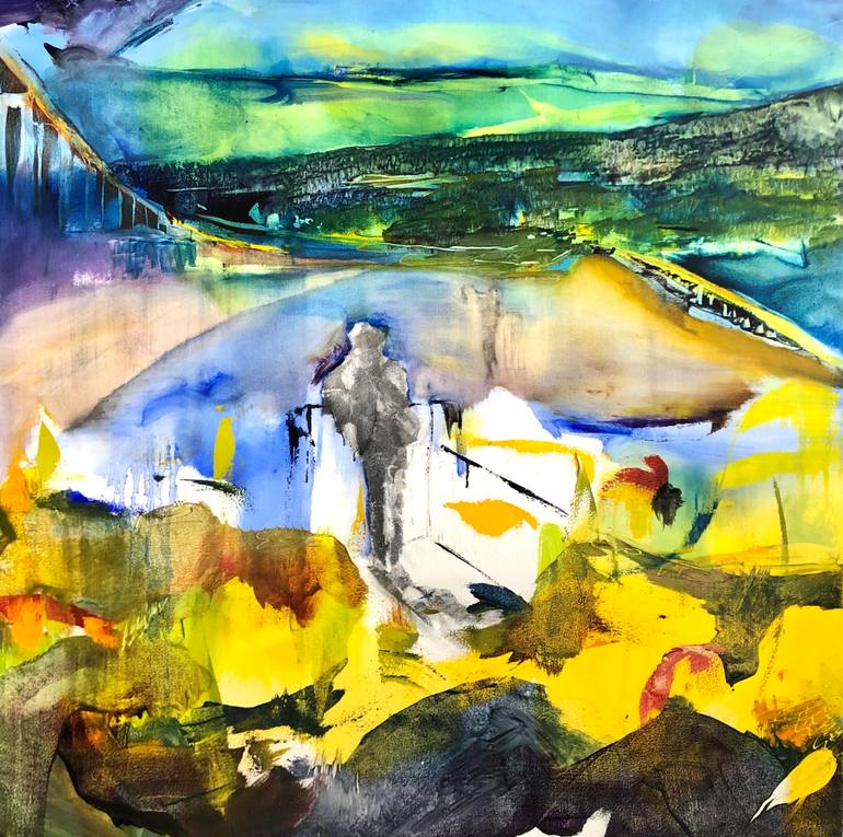 Original Contemporary Landscape Painting by Mona Hoel