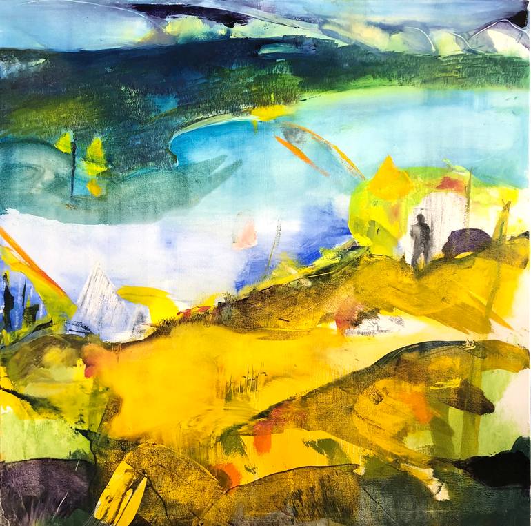 Original Contemporary Landscape Painting by Mona Hoel