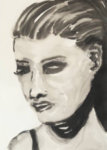 Print of Expressionism Portrait Paintings by Katharina Schellenberger