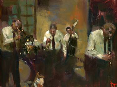 Original Figurative Music Paintings by Darren Thompson