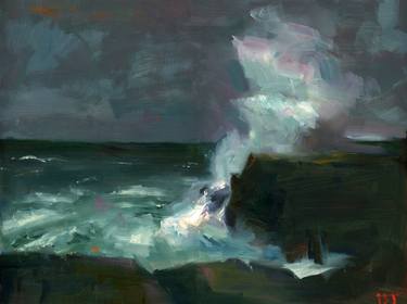 Print of Impressionism Seascape Paintings by Darren Thompson