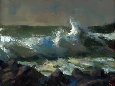 Original Impressionism Seascape Paintings by Darren Thompson