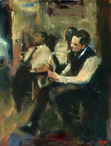 Print of Figurative Music Paintings by Darren Thompson