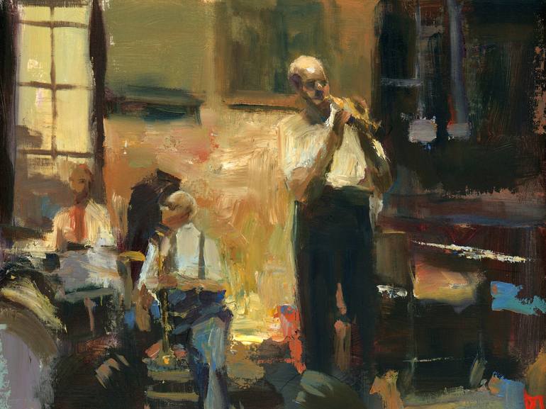 Print of Figurative Music Paintings by Darren Thompson