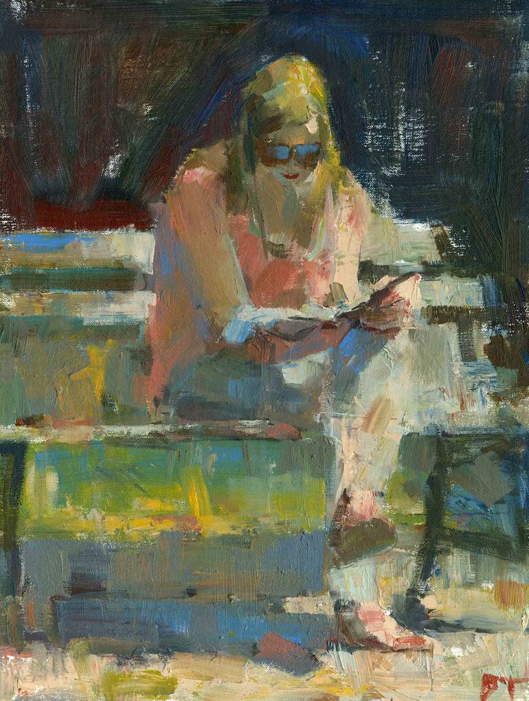 Park Bench Painting by Darren Thompson | Saatchi Art