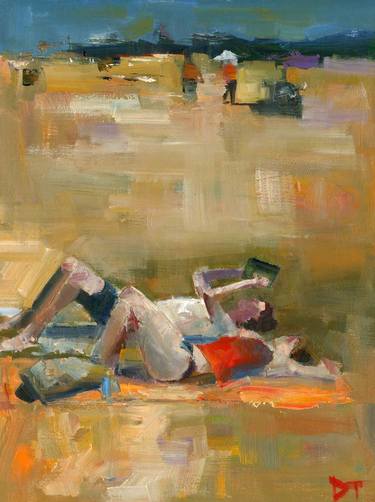 Print of Figurative Beach Paintings by Darren Thompson