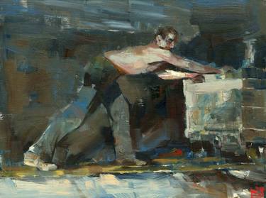 Print of Figurative Men Paintings by Darren Thompson