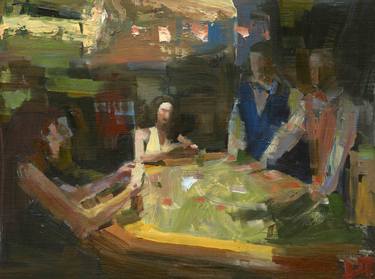 Print of Figurative Interiors Paintings by Darren Thompson