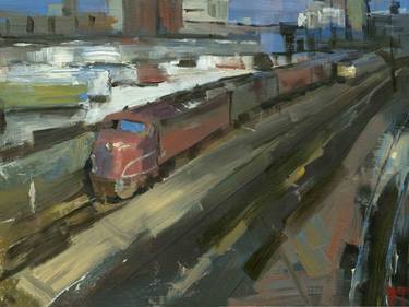 Print of Impressionism Train Paintings by Darren Thompson