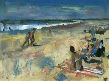 Print of Figurative Beach Paintings by Darren Thompson