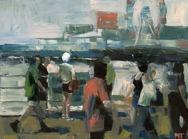 Print of Figurative Beach Paintings by Darren Thompson