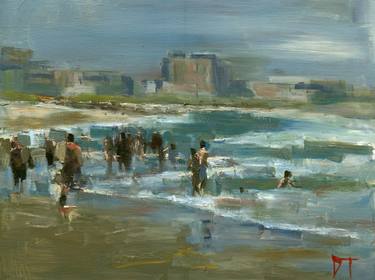 Print of Impressionism Seascape Paintings by Darren Thompson