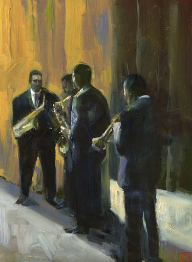 Print of Figurative Music Paintings by Darren Thompson