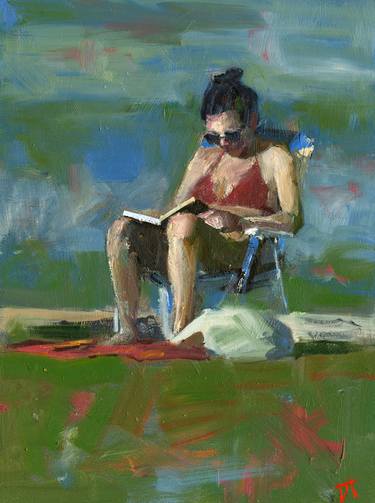 Print of Figurative Beach Paintings by Darren Thompson