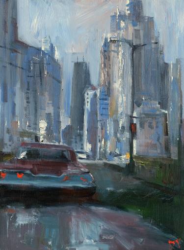 Original Impressionism Automobile Paintings by Darren Thompson