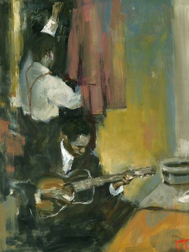 Print of Figurative Music Paintings by Darren Thompson