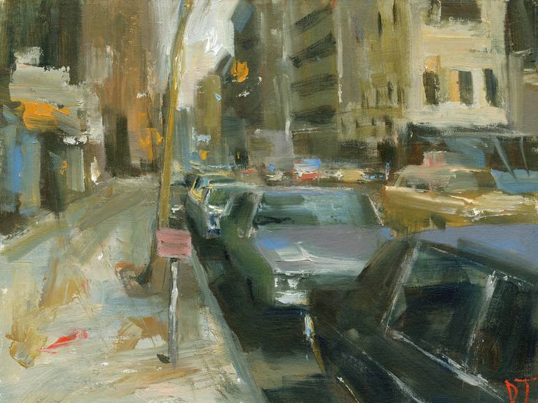 No Parking Tuesday Painting by Darren Thompson | Saatchi Art