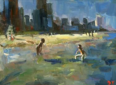 Original Impressionism Beach Paintings by Darren Thompson