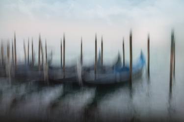 Venetian Gondolas in the Mist - Limited Edition of 10 thumb