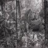 Spectacularly Dying (Drawing Triptych) by Isaac McCaslin