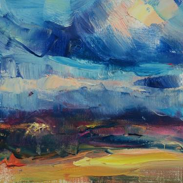 Original Impressionism Landscape Painting by Marta Lipowska