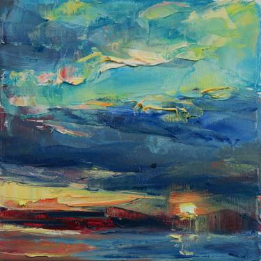 Original Impressionism Landscape Painting by Marta Lipowska
