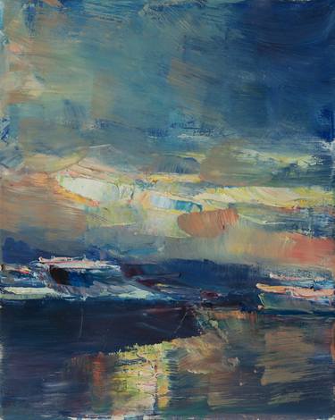 Original Impressionism Landscape Painting by Marta Lipowska