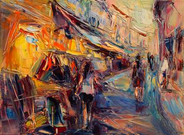 Print of Impressionism Cities Paintings by Marta Lipowska