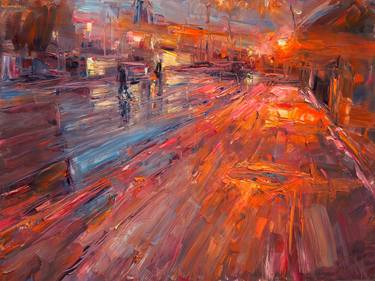 Print of Impressionism Cities Paintings by Marta Lipowska