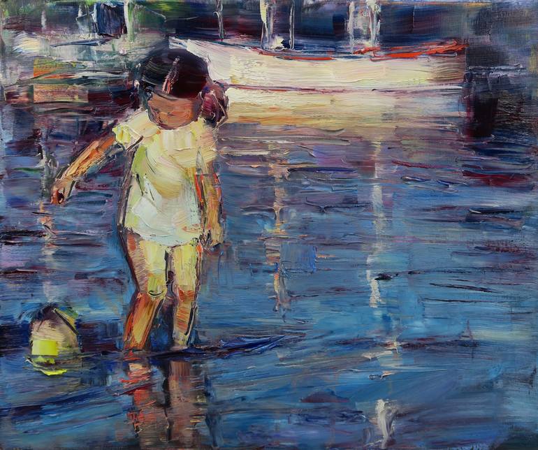 Original Impressionism Water Paintings by Marta Lipowska