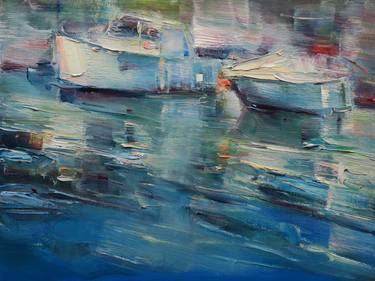 Original Boat Paintings by Marta Lipowska