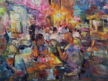 Print of Impressionism Cities Paintings by Marta Lipowska