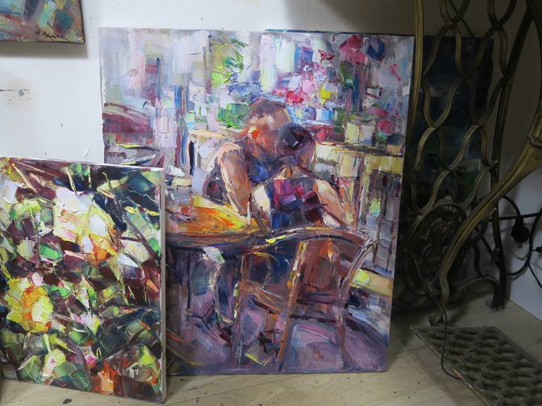 Original Impressionism Love Painting by Marta Lipowska