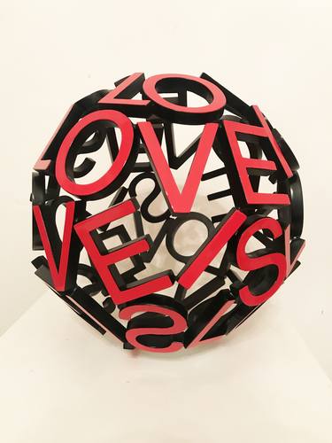 Original Abstract Love Sculpture by Tania Esponda Aja