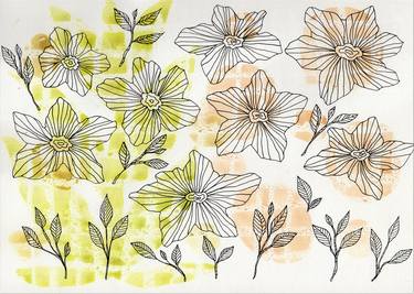 Print of Illustration Floral Drawings by Leslie Abraham