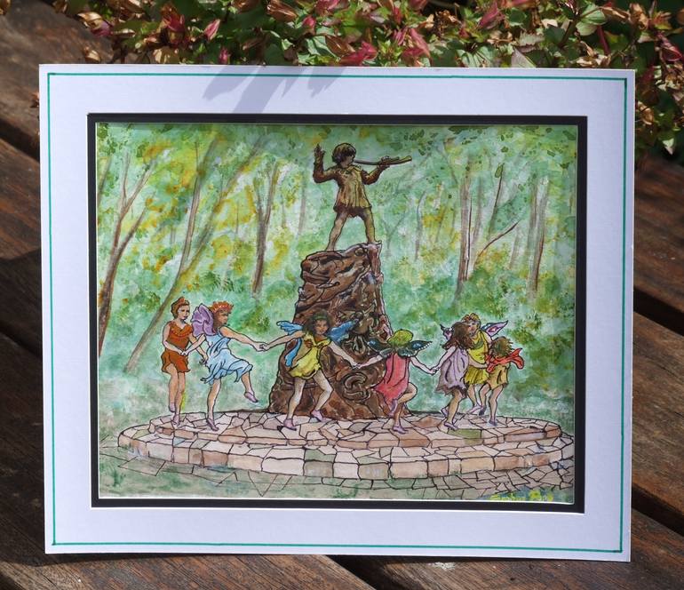 Original Impressionism Children Painting by Graham Pope