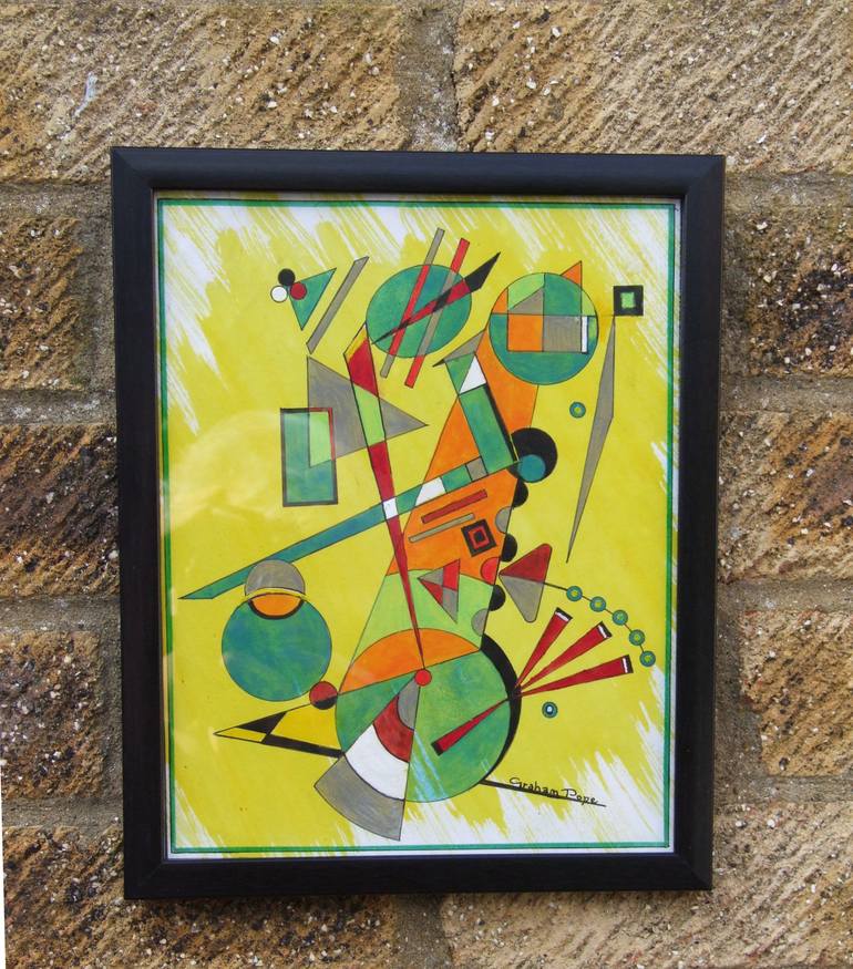 Original Futurism Abstract Painting by Graham Pope