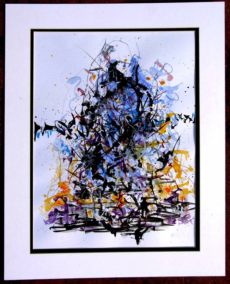 Original Abstract Expressionism Mortality Painting by Graham Pope