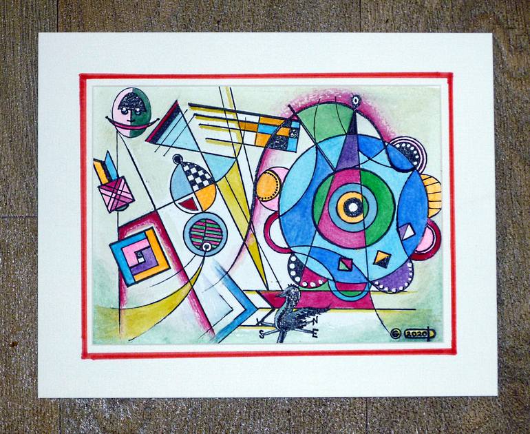Original Abstract Technology Painting by Graham Pope