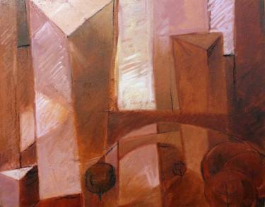 Print of Cubism Architecture Paintings by Mauricio Piza