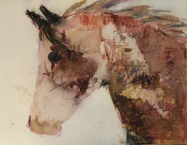 Original Figurative Horse Paintings by Mary Ruggeri