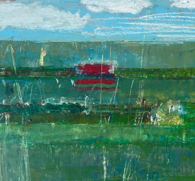 Marshes at Sunset Drawing by Mary Ruggeri | Saatchi Art