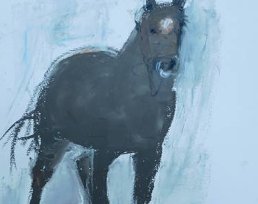 Original Figurative Horse Drawings by Mary Ruggeri