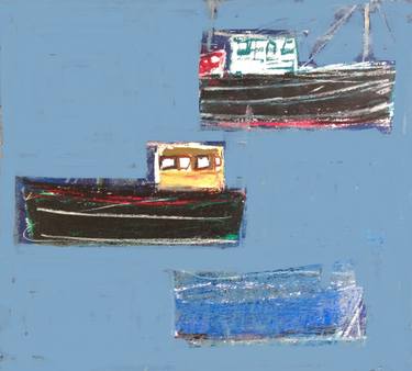 Original Boat Drawings by Mary Ruggeri