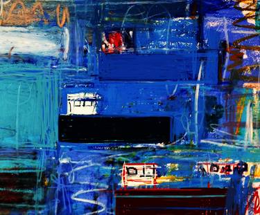 Original Abstract Boat Paintings by Mary Ruggeri